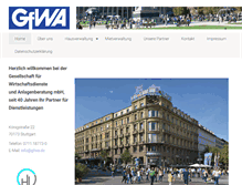 Tablet Screenshot of gfwa.de